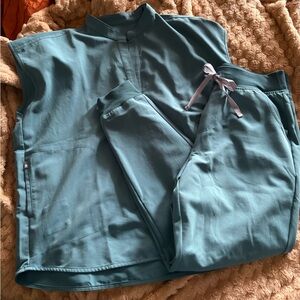 Figs Teal Scrub Set L/M
